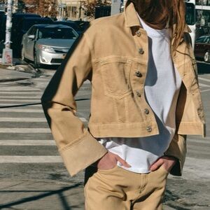 NWT Zara Colored Denim Jacket Size XL